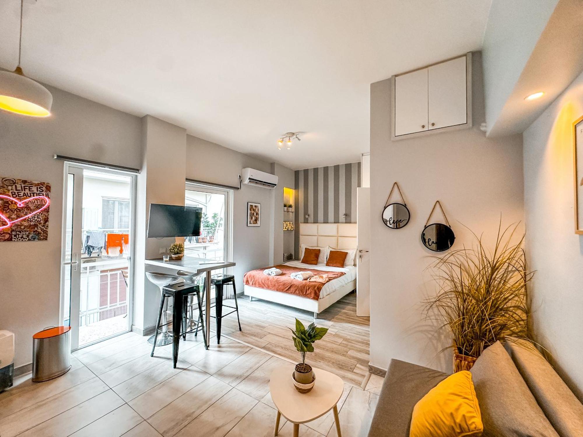 Walk To Markets From A Cozy Studio By Cielo Homes Athen Eksteriør billede