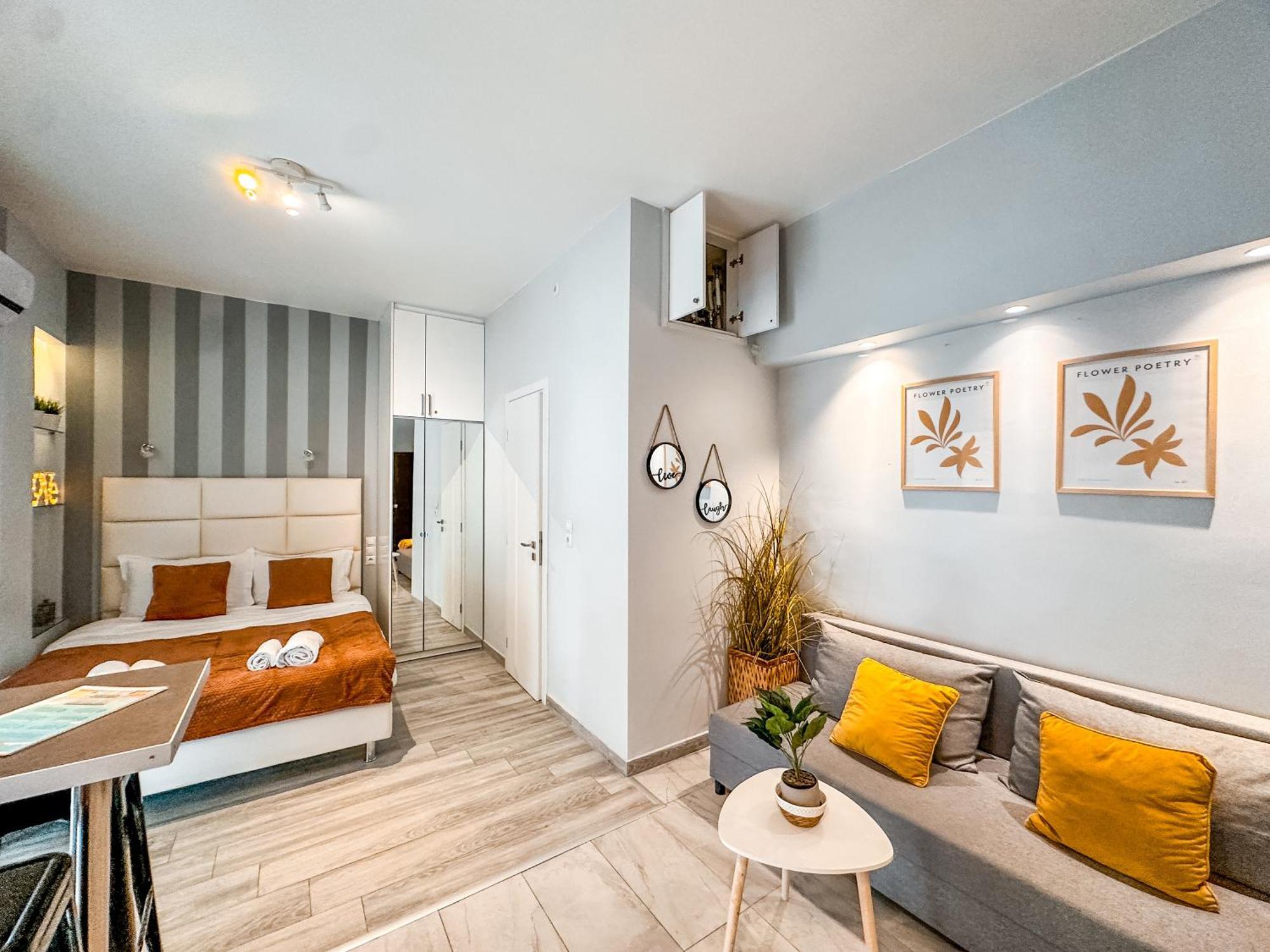Walk To Markets From A Cozy Studio By Cielo Homes Athen Eksteriør billede